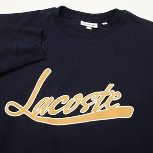 Lacoste Sweatshirt Sweater Mens 3XL Blue Crew Neck Pullover Spellout